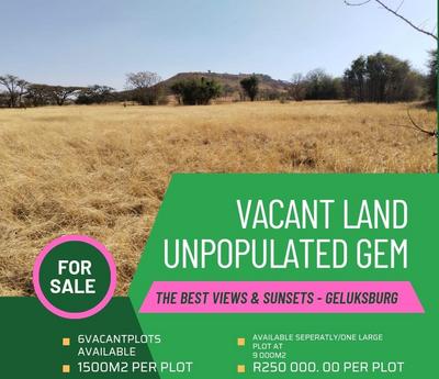 Vacant Land / Plot For Sale in Geluksburg, Geluksburg